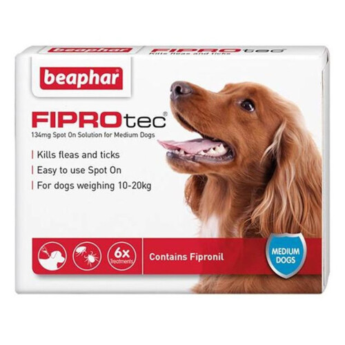 Beaphar Fiprotec Spot On Medium Dog 6 Treatment