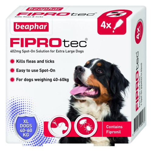 Beaphar Fiprotec Spot On Extra Large Dog 4 Pipette