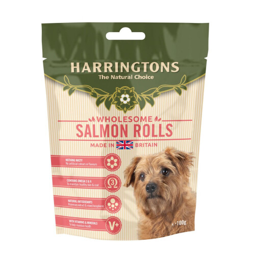 Harringtons Harringtons Salmon Roll Treats 100g (Pack of 8)