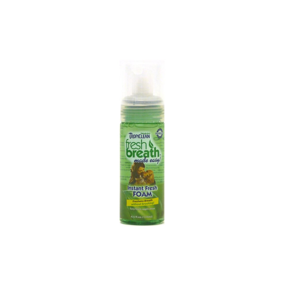 Photos - Other for Dogs TropiClean Fresh Breath Mint Foam 4.5oz 13002 