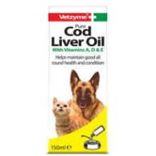 Vetzyme Dog Pure Cod Liver Oil Supplement 150ml