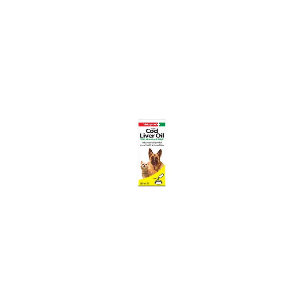 Vetzyme Dog Pure Cod Liver Oil Supplement 150Ml