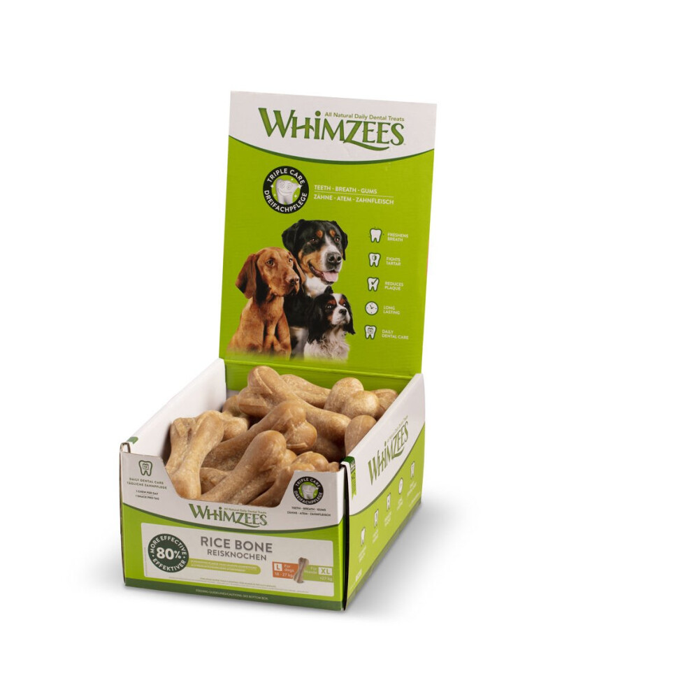 Whimzees Rice Bone Large (Pack Of 23)