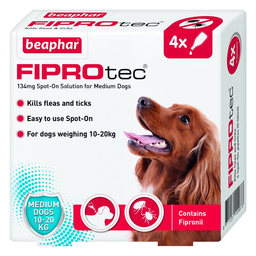 Beaphar Fiprotec Spot On Medium Dog 4 Pipette