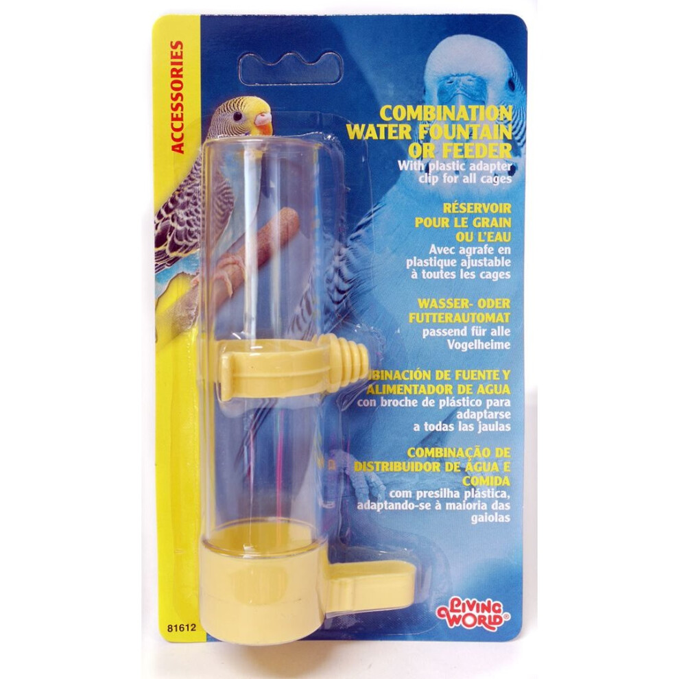 Living World Plastic Water Fountain/feeder 125ml