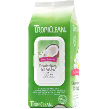 Tropiclean Deep Cleaning Wipes 100pc