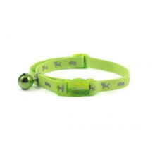 Safety Buckle Cat Collar Hi Vis Reflective Green (Pack of 3)
