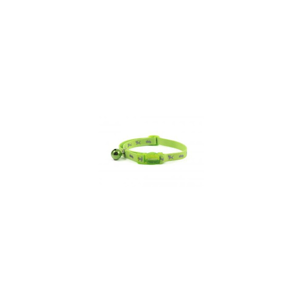 Ancol Cat Collar Hi-Vis Reflective Safety Green