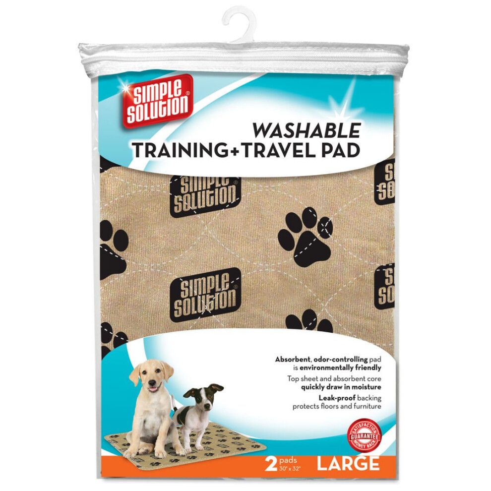 Simple Solution Washable Travel & Training Pad 2pk Large