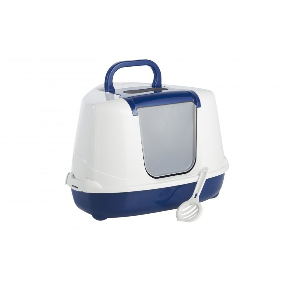 Corner Hooded Flip Loo Blue (56cm)