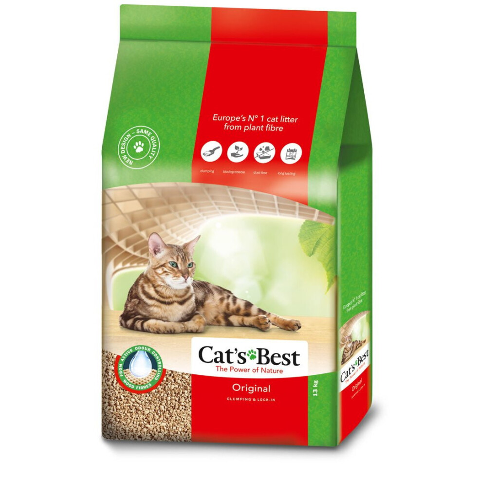 Cats Best Original (okoplus) Clumping Cat Litter 13kg (30l)