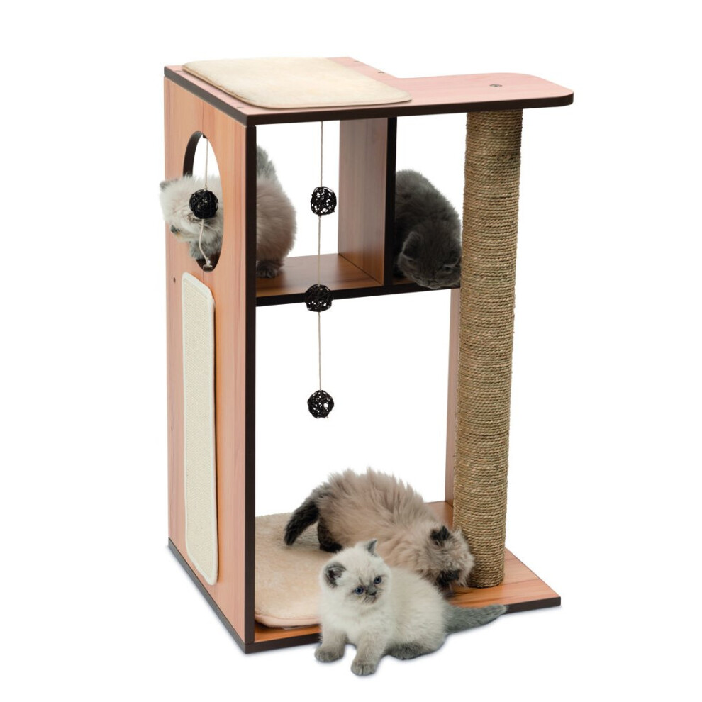 Vesper Cat Furniture V-box Large Walnut 50x40x78cm