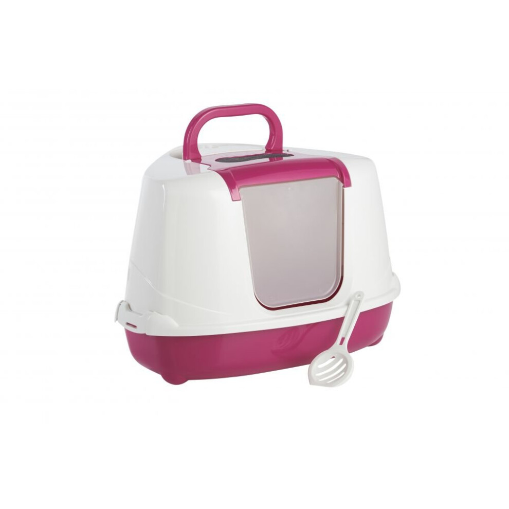 Corner Hooded Flip Loo Pink (56cm)