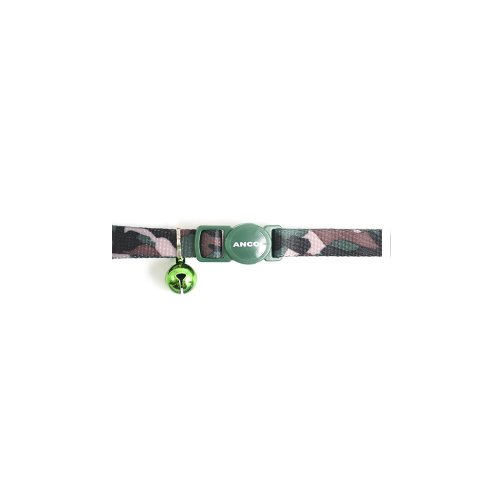 Ancol Cat Collar Camouflage Green