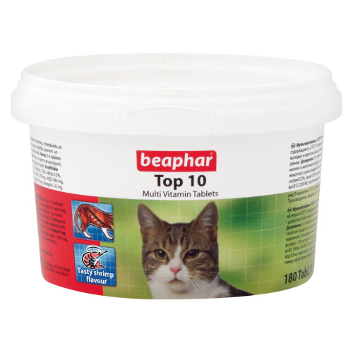 Beaphar Beaphar Cat Top 10 Multi-vitamin 180 Tablets
