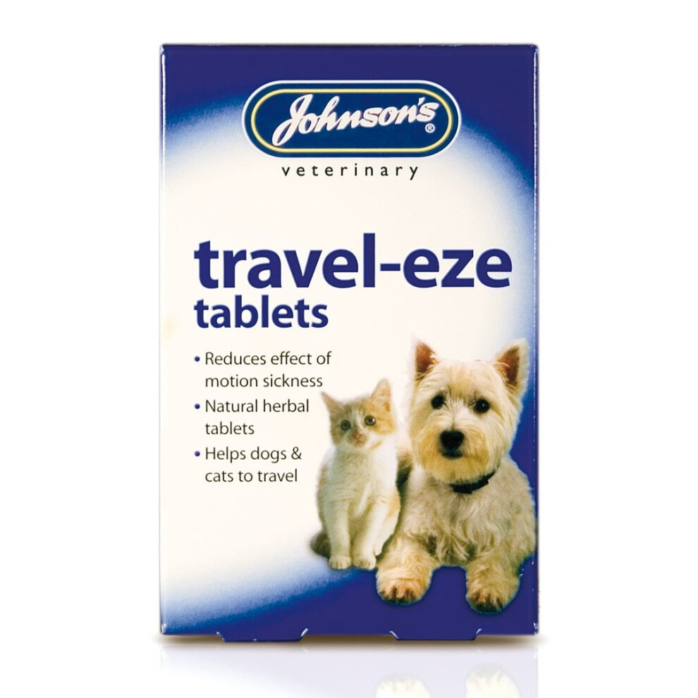 Johnson's Travel-Eze Tablets For Cats & Dogs (24 Tablets)