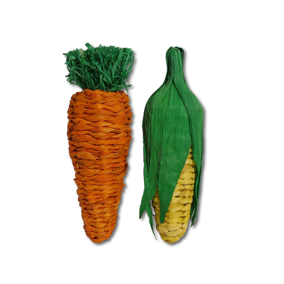 Rosewood Boredom Breaker Jumbo Play Veg Carrot & Corn 21X6.5cm