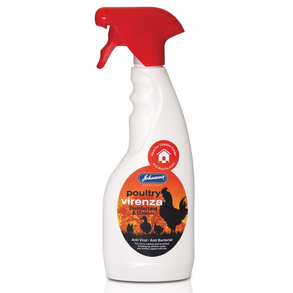 Johnson's Veterinary Jvp Virenza Poultry Disinfectant 500Ml Trigger