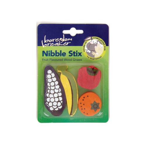 Rosewood Boredom Breaker Nibble Stix Fruit Shaped 4pk