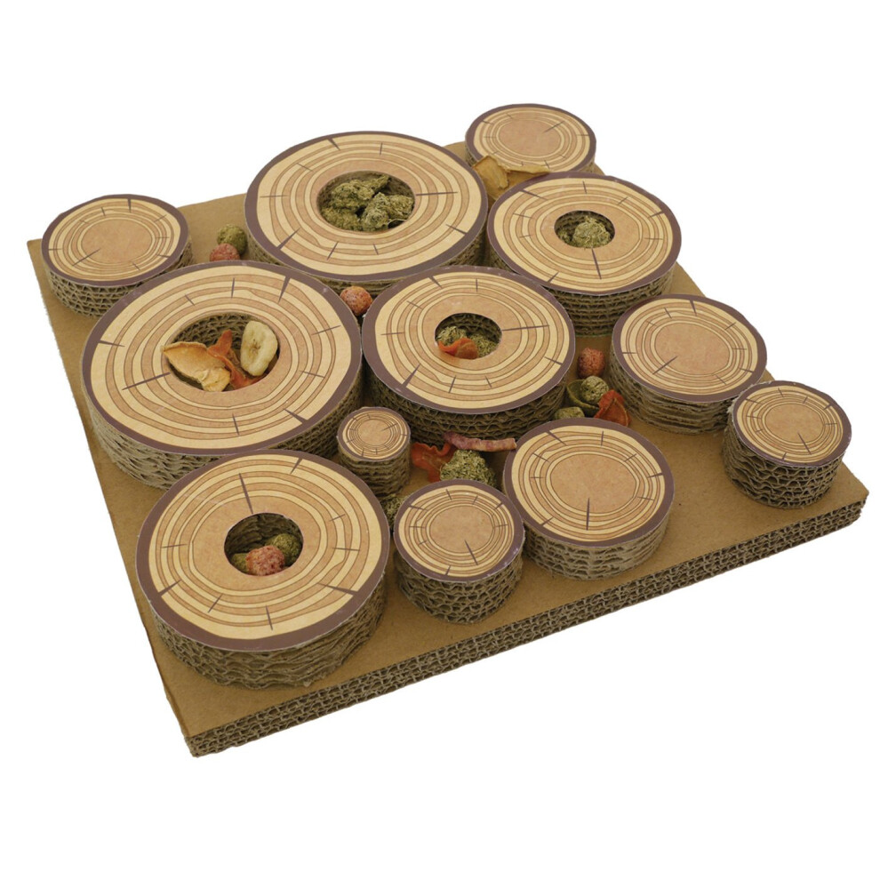 Rosewood Boredom Breaker Chew Tubes Maze-A-Log Treat Challenge (Pack Of 5)