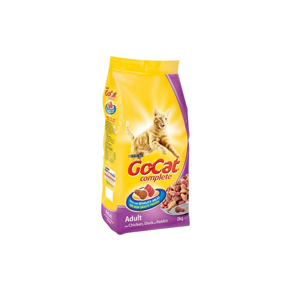 Go-Cat Adult Chicken & Duck Dry Cat Food 2kg - PACK 4 NWT8034P - Image 5