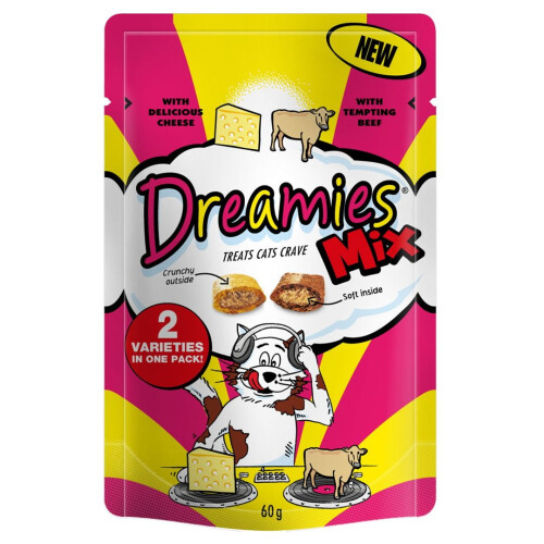 Dreamies Dreamies Beef & Cheese 60g (Pack of 8)
