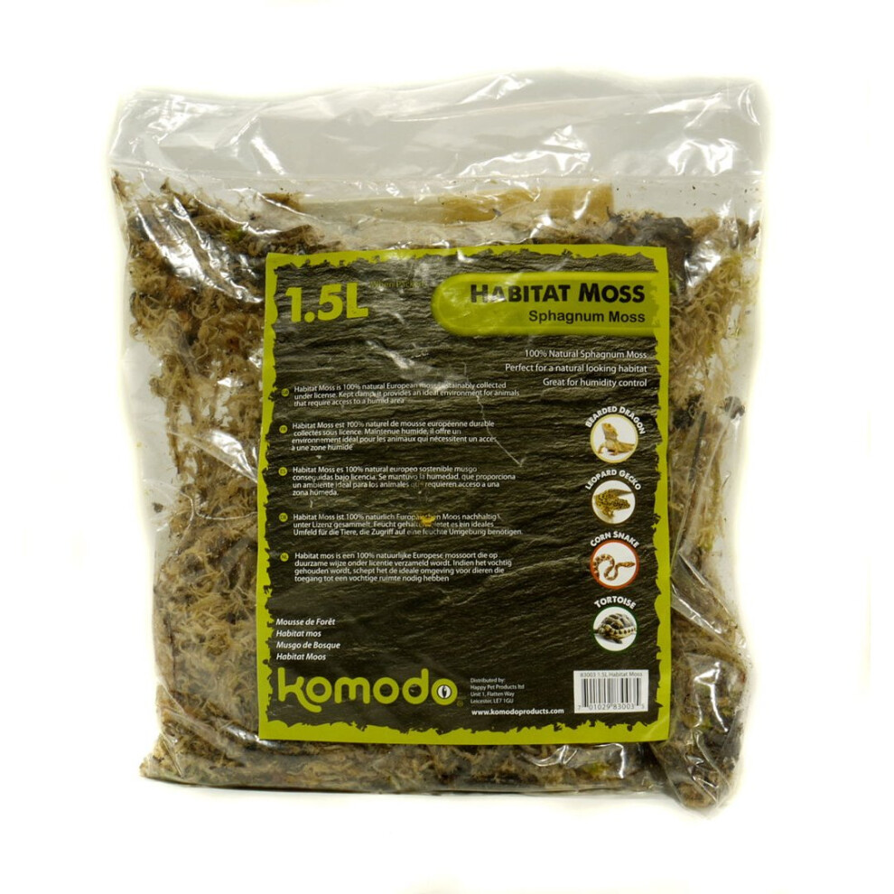 Komodo Habitat Woodland Moss 1.5ltr