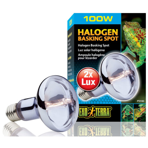 Hagen Exo Terra Halogen Basking Spot 100W - Sun Glo Neodymium Lamp PT2183