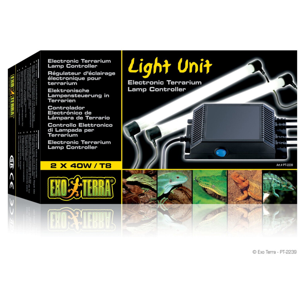 Exo Terra Fluorescent T8 Light Unit Double 40w