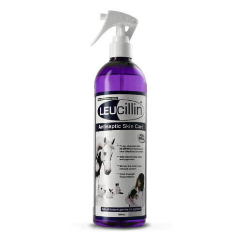 Leucillin Antiseptic Skin Care Spray 500ml - Gentle, Effective Skin Antiseptic | LEU500