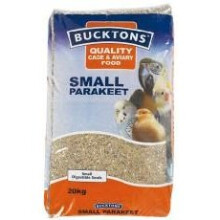 Bucktons Parakeet Small 20kg Mix - Popular All-Round Seed Blend for Parakeets, Cockatiels & Love Birds (Code 100105)