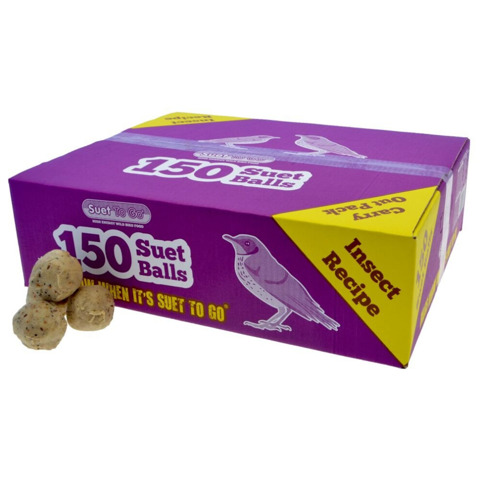 Suet To Go Insect 150 Suet Balls Box (150s)