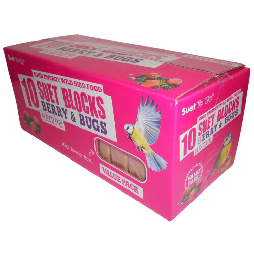 Suet To Go Blocks Berry & Bugs Value 10 Pack