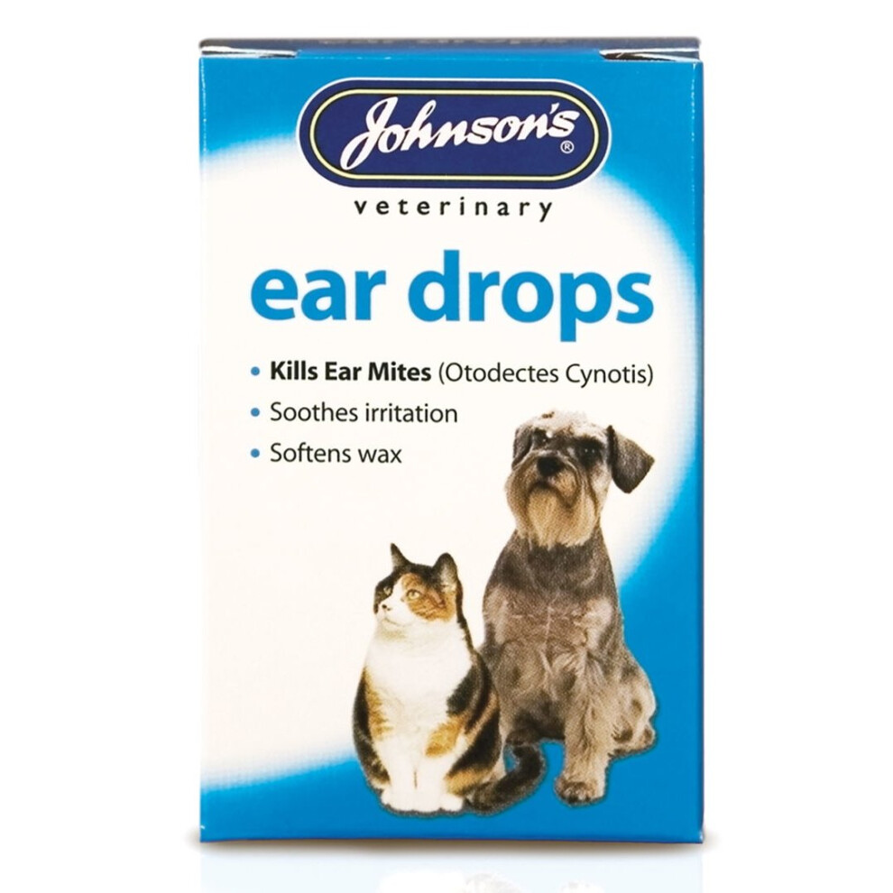 Johnson's Ear Drops for Cats & Dogs (15ml)