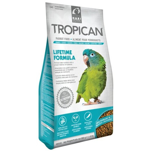 Hagen Hari Tropican Parrot Lifetime Granules 4mm 820g