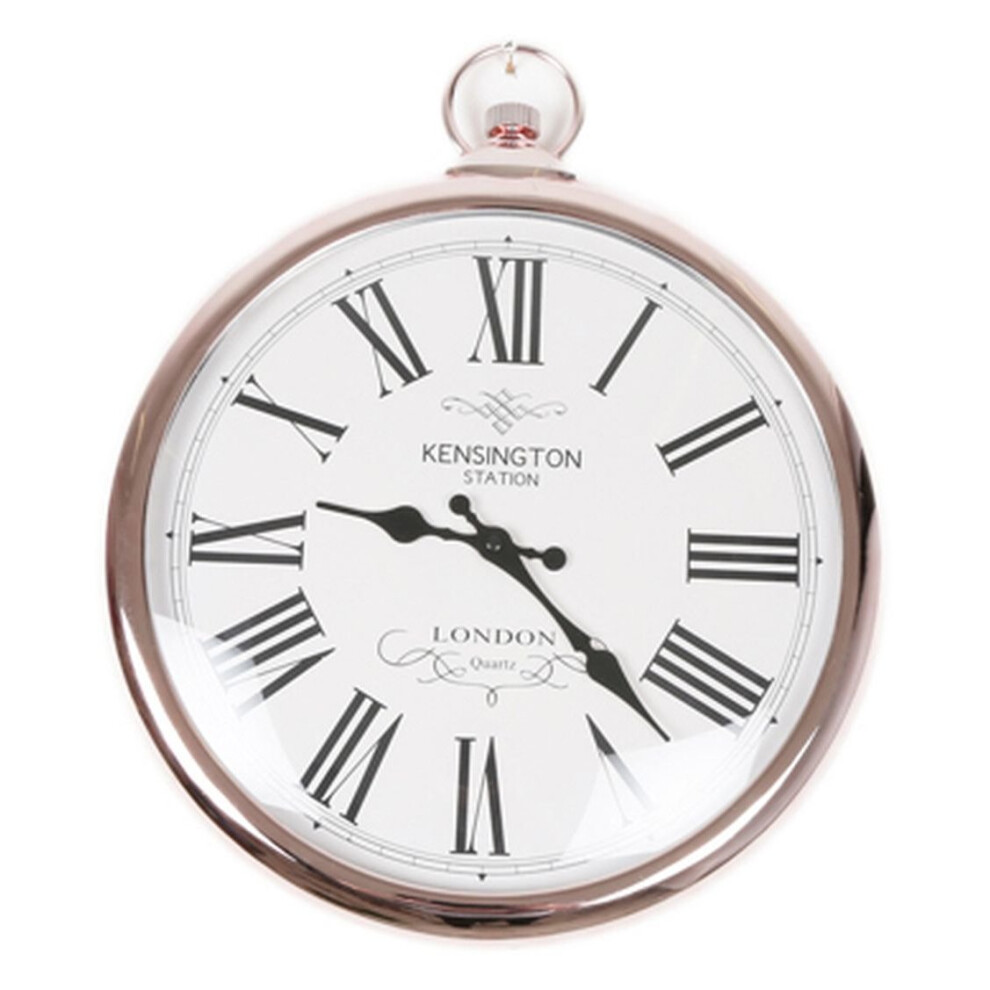 Copper Pocket Watch Clock Kensignton Station Large Wall Clock 42cm