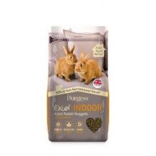 Burgess Excel Indoor Rabbit Nuggets - 4x1.5kg Pack, Dandelion-Flavoured with Prebiotics & 40% Fibre