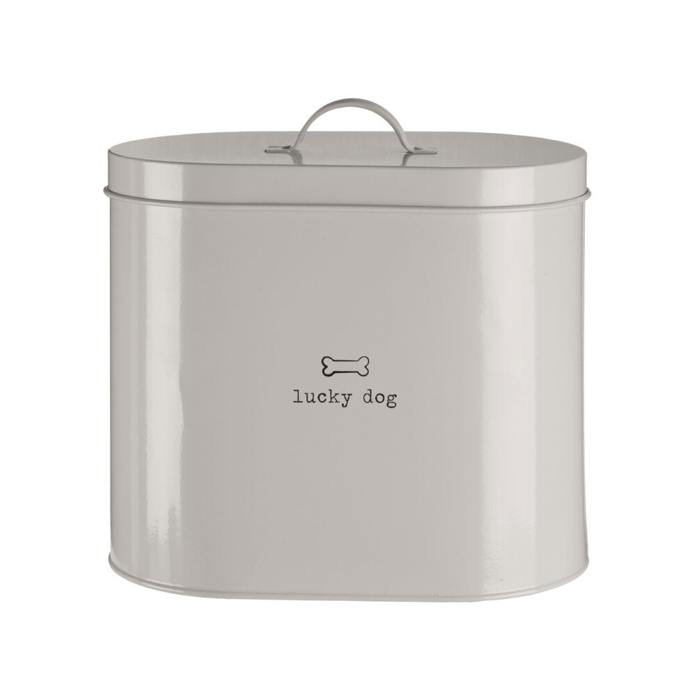 Premier Housewares Durable Dog Food Storage Bin With Spoon, Steel Constructed Dog Food Container, Convenient Pet Food Bin