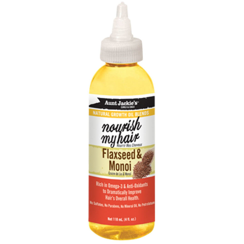 Aunt Jackies Aunt Jackie's Nourish My Hair Flaxseed & Monoi 4Oz