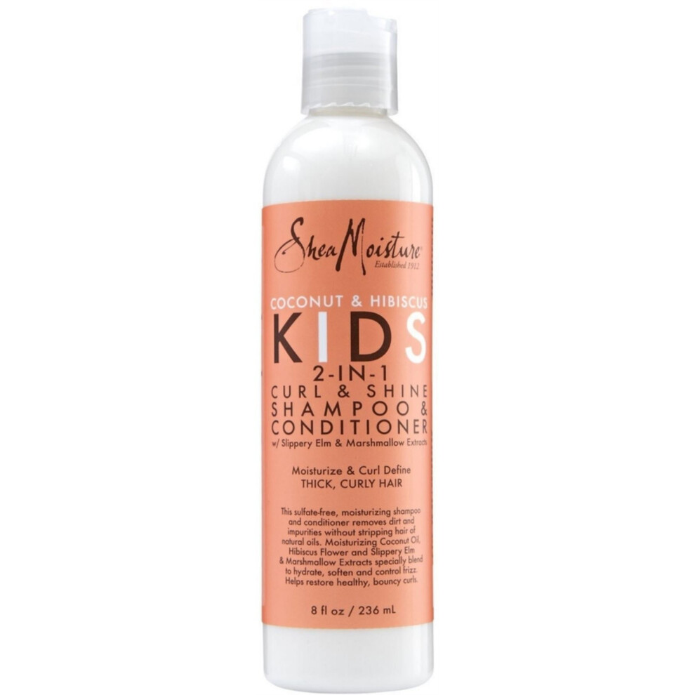 Shea Moisture Kids Coconut & Hibiscus 2-in-1 Shampoo & Conditioner 236ml