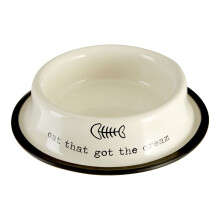 Adore Pets Cat That Got The Cream Bowl, 0.4 L - Cream