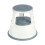 Premier Housewares (White) 2 Tier Step Stool Robust Steel Non-slip Rubber Top 1