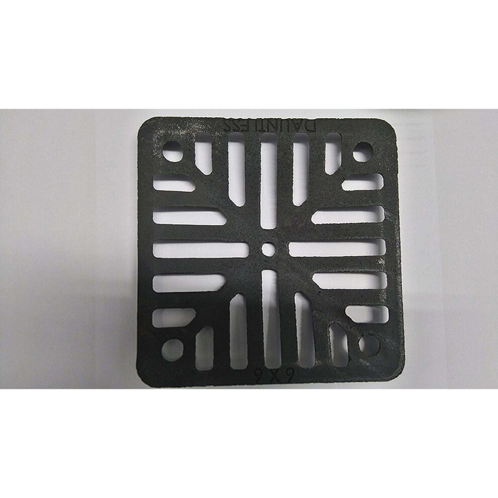 (9" 229mm, Square) Gully Grid Cast Iron