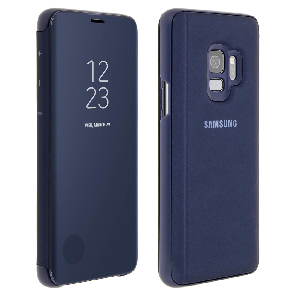 Official Samsung Clear View Standing Cover for Samsung Galaxy S9 - Blue