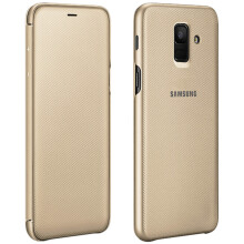 Official Samsung Flip Wallet Cover EF-WA605 for Samsung Galaxy J6 - Gold