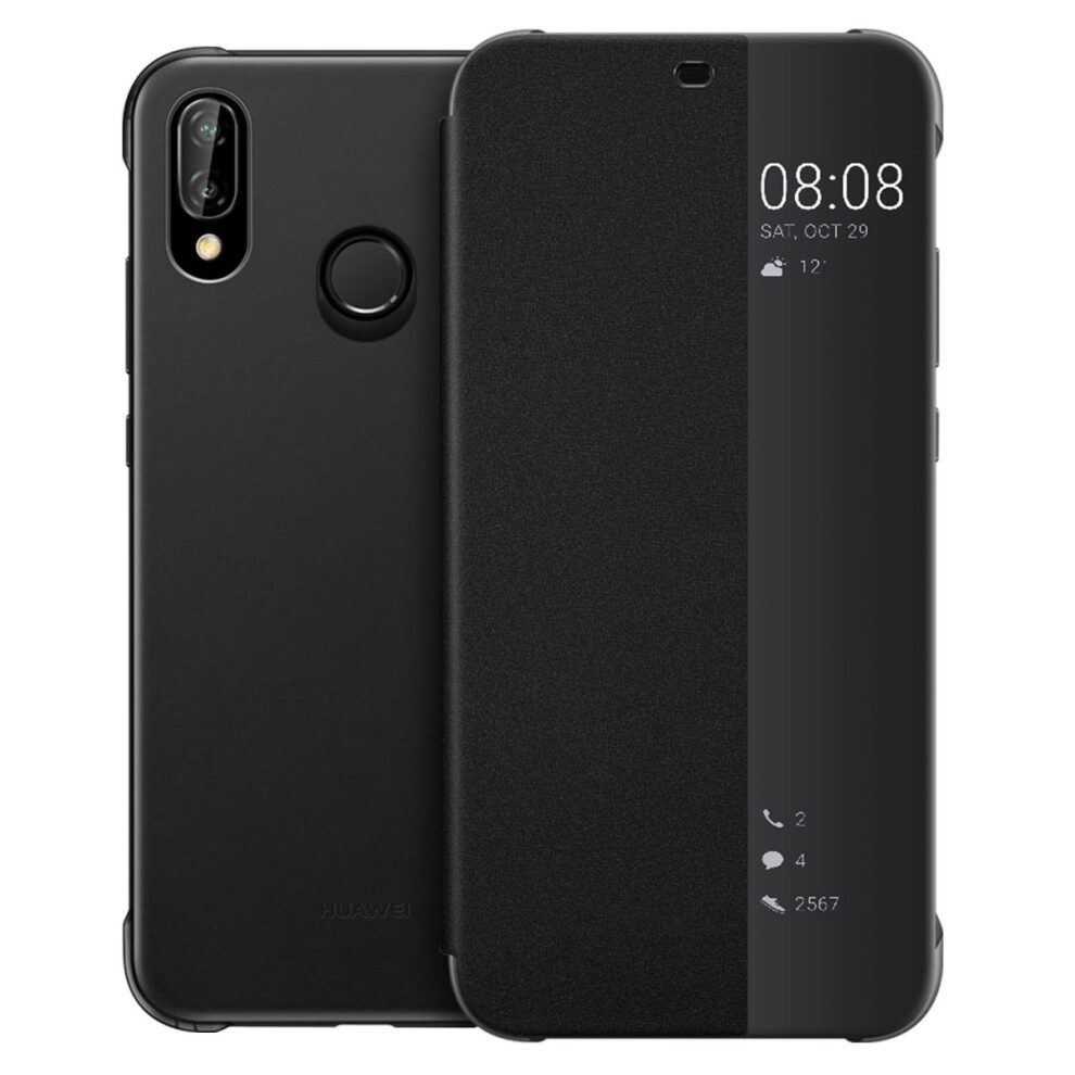 Official Huawei Smart View flip case for Huawei P20 Lite - Black