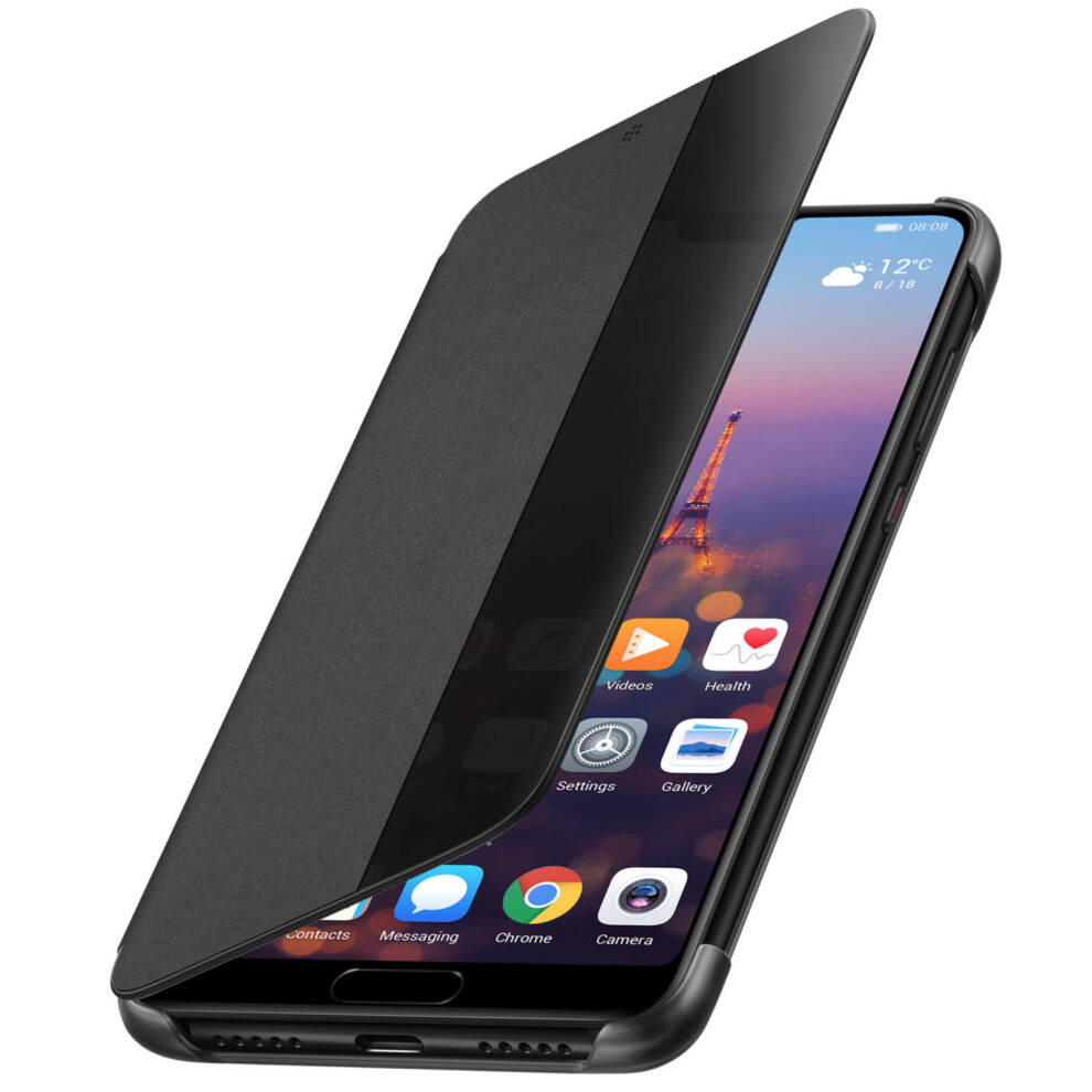 Official Huawei Smart View flip case for Huawei P20 - Black