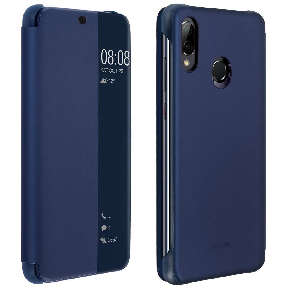 Official Huawei Smart View flip case for Huawei P20 Lite - Dark blue