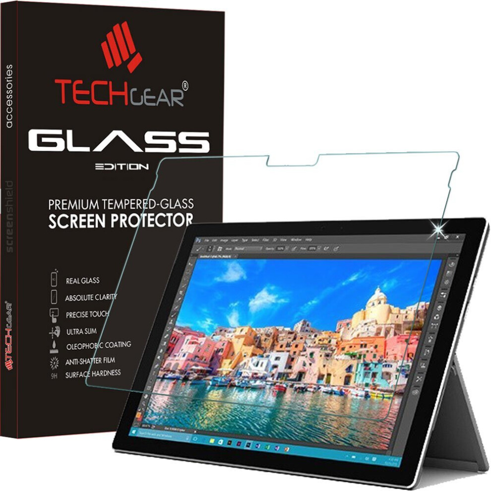 TECHGEARÂ® Microsoft Surface Pro 4 (12.3") GLASS Tempered Glass Screen Protector