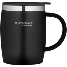 Thermos ThermoCafé Soft Touch Desk Mug, Black, 450 ml
